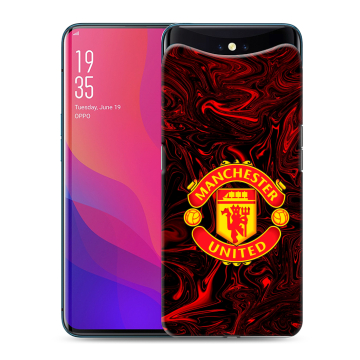 Силиконовый чехол на OPPO Find X с принтом Manchester United