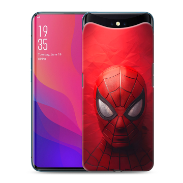 Силиконовый чехол на OPPO Find X с принтом Spiderman Человек паук