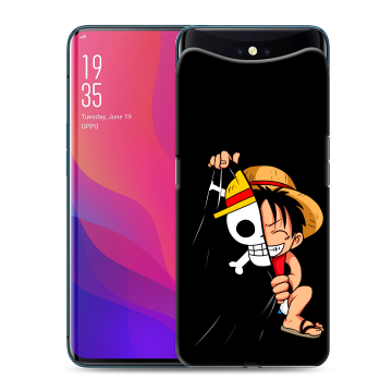 Силиконовый чехол на OPPO Find X с принтом One Piece Ван Пис