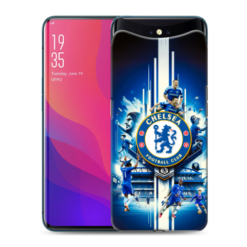 Силиконовый чехол на OPPO Find X с принтом Chelsea Челси
