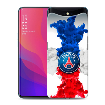 Силиконовый чехол на OPPO Find X с принтом PSG ПСЖ