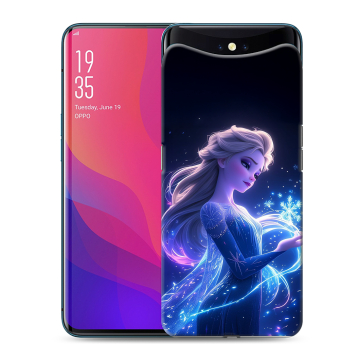 Силиконовый чехол на OPPO Find X с принтом Холодное сердце Frozen Силиконовый чехол на OPPO Find X с принтом Холодное сердце Frozen