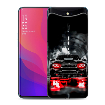 Силиконовый чехол на OPPO Find X с принтом BMW БМВ