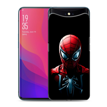 Силиконовый чехол на OPPO Find X с принтом Spiderman Человек паук