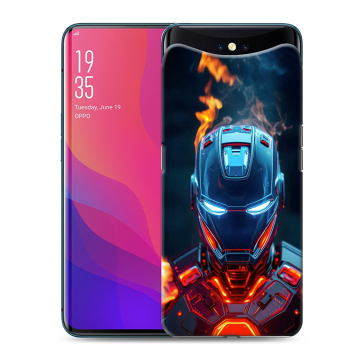Силиконовый чехол на OPPO Find X с принтом IronMan Железный человек