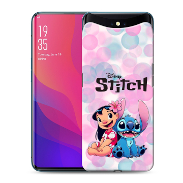 Силиконовый чехол на OPPO Find X с принтом Лило и Стич Силиконовый чехол на OPPO Find X с принтом Лило и Стич