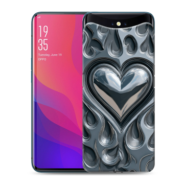Силиконовый чехол на OPPO Find X с принтом Y2K Силиконовый чехол на OPPO Find X с принтом Y2K