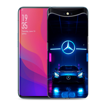 Силиконовый чехол на OPPO Find X с принтом Mercedes Мерседес Силиконовый чехол на OPPO Find X с принтом Mercedes Мерседес