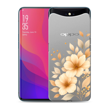 Силиконовый чехол на OPPO Find X с принтом для девушки