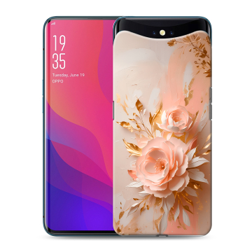 Силиконовый чехол на OPPO Find X с принтом женский