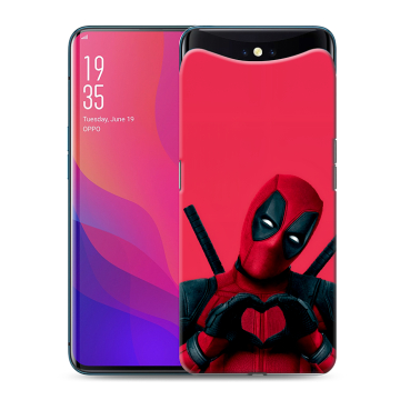 Силиконовый чехол на OPPO Find X с принтом Дедпул Deadpool
