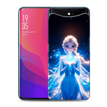 Силиконовый чехол на OPPO Find X с принтом Холодное сердце Frozen Силиконовый чехол на OPPO Find X с принтом Холодное сердце Frozen