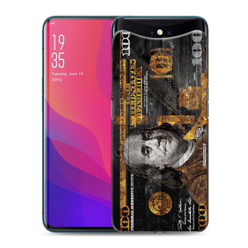 Силиконовый чехол на OPPO Find X с принтом Доллар деньги Силиконовый чехол на OPPO Find X с принтом Доллар деньги