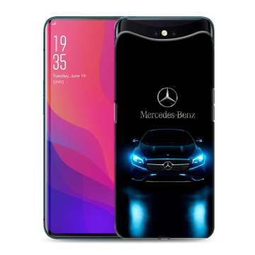 Силиконовый чехол на OPPO Find X с принтом Mercedes Мерседес