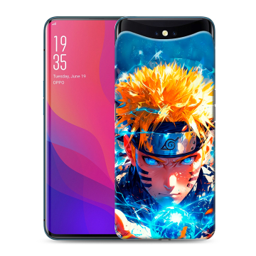 Силиконовый чехол на OPPO Find X с принтом Аниме Наруто Naruto