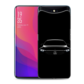 Силиконовый чехол на OPPO Find X с принтом Mercedes Мерседес