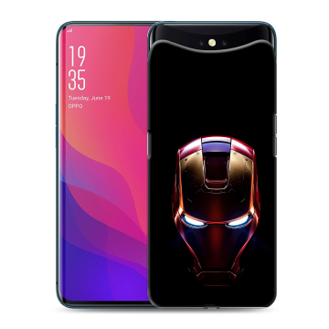 Силиконовый чехол на OPPO Find X с принтом IronMan Железный человек Силиконовый чехол на OPPO Find X с принтом IronMan Железный человек
