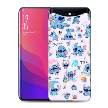 Силиконовый чехол на OPPO Find X с принтом Лило и Стич