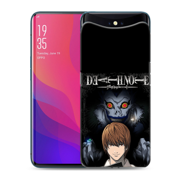Силиконовый чехол на OPPO Find X с принтом Death note Тетрадь смерти