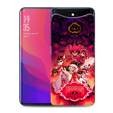 Силиконовый чехол на OPPO Find X с принтом Hazbin Hotel Отель Хазбин Силиконовый чехол на OPPO Find X с принтом Hazbin Hotel Отель Хазбин