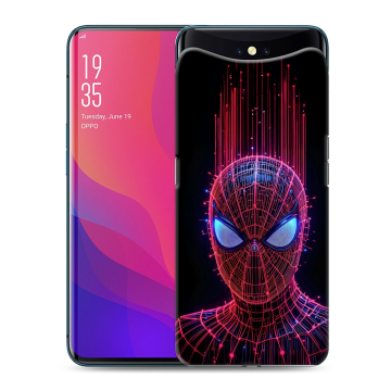 Силиконовый чехол на OPPO Find X с принтом Spiderman Человек паук Силиконовый чехол на OPPO Find X с принтом Spiderman Человек паук