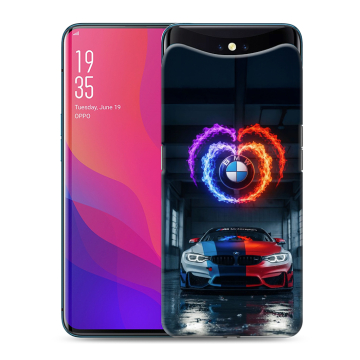 Силиконовый чехол на OPPO Find X с принтом BMW БМВ Силиконовый чехол на OPPO Find X с принтом BMW БМВ