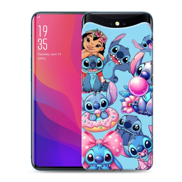 Силиконовый чехол на OPPO Find X с принтом Лило и Стич