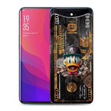 Силиконовый чехол на OPPO Find X с принтом Дональд Дак Доллар Силиконовый чехол на OPPO Find X с принтом Дональд Дак Доллар