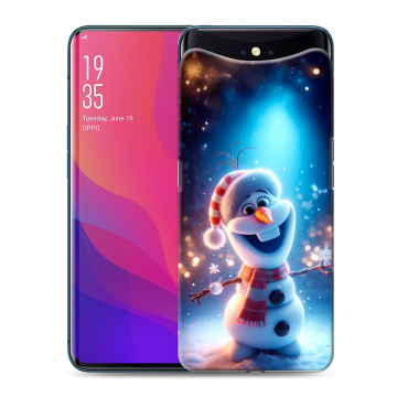 Силиконовый чехол на OPPO Find X с принтом Новый год