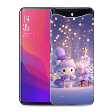 Силиконовый чехол на OPPO Find X с принтом Новый год