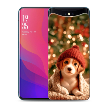 Силиконовый чехол на OPPO Find X с принтом Новый год