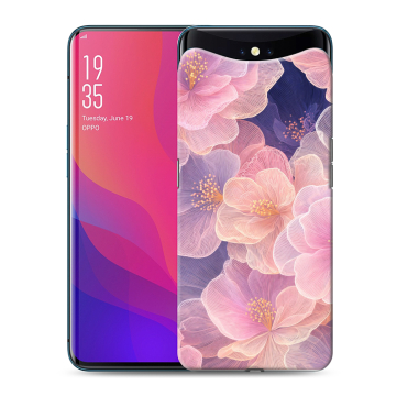 Силиконовый чехол на OPPO Find X с принтом женский