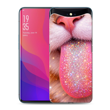 Силиконовый чехол на OPPO Find X с принтом для девочек