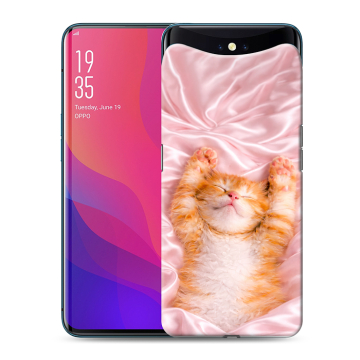 Силиконовый чехол на OPPO Find X с принтом женский