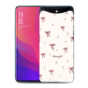 Силиконовый чехол на OPPO Find X с принтом для девочек