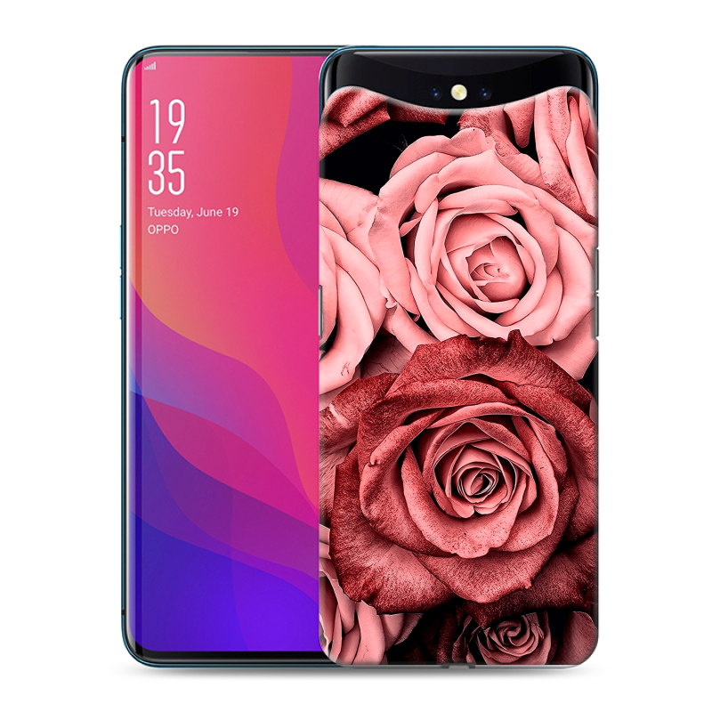 Силиконовый чехол на OPPO Find X с принтом Цветы розы Силиконовый чехол на OPPO Find X с принтом Цветы розы