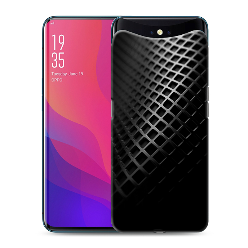 Силиконовый чехол на OPPO Find X с принтом Текстура металла Силиконовый чехол на OPPO Find X с принтом Текстура металла