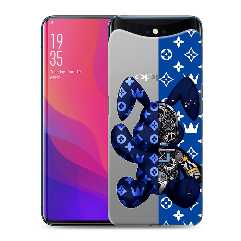 Пластиковый чехол на OPPO Find X с принтом Луи робот Пластиковый чехол на OPPO Find X с принтом Луи робот