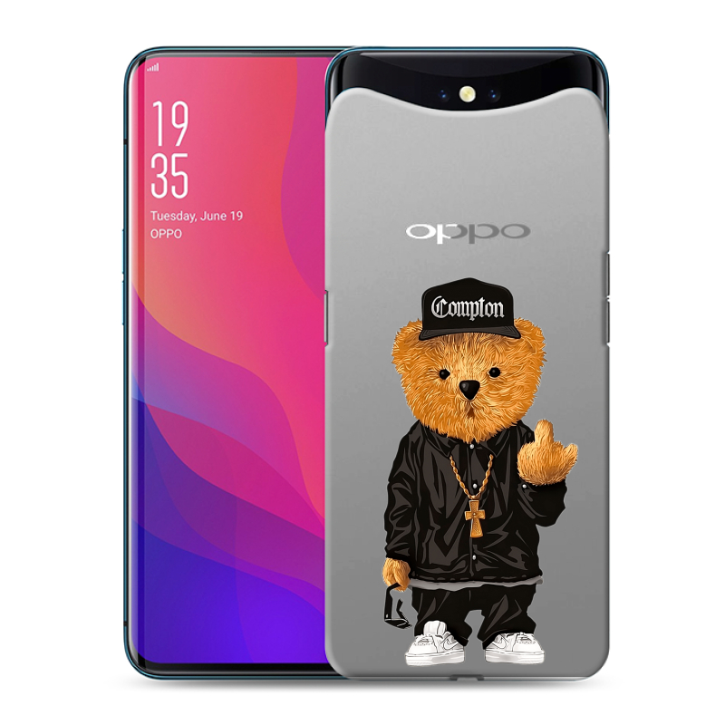 Силиконовый чехол на OPPO Find X с принтом Плюшевый медведь Силиконовый чехол на OPPO Find X с принтом Плюшевый медведь