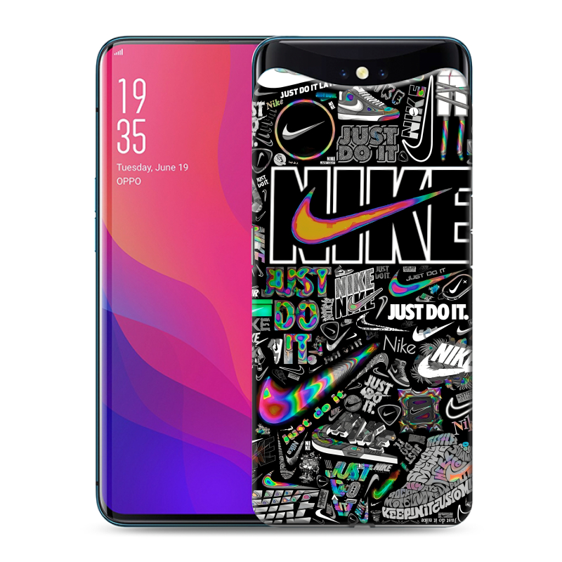 Силиконовый чехол на OPPO Find X с принтом Найк Силиконовый чехол на OPPO Find X с принтом Найк