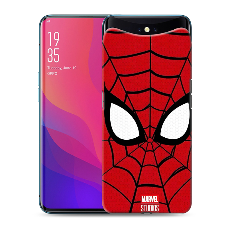 Пластиковый чехол на OPPO Find X с принтом человек паук spiderman Пластиковый чехол на OPPO Find X с принтом человек паук spiderman