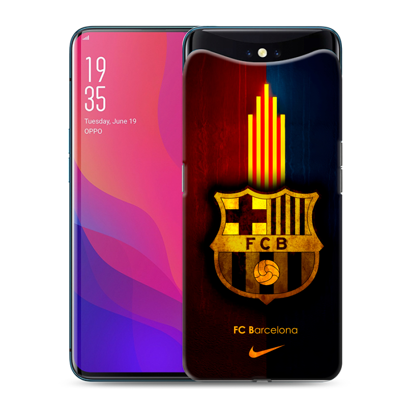 Силиконовый чехол на OPPO Find X с принтом Барселона Barcelona Силиконовый чехол на OPPO Find X с принтом Барселона Barcelona