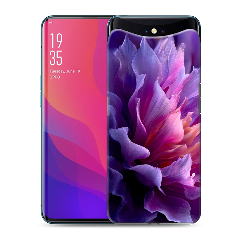 Силиконовый чехол на OPPO Find X с принтом женский цветы Силиконовый чехол на OPPO Find X с принтом женский цветы