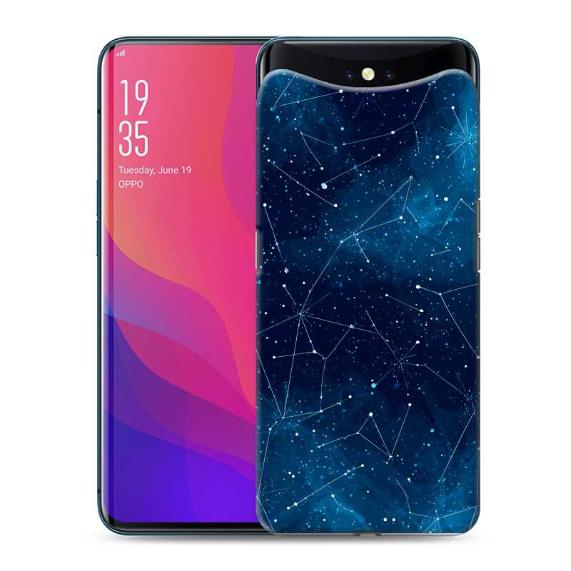 Пластиковый чехол на OPPO Find X с принтом Космос звезды Пластиковый чехол на OPPO Find X с принтом Космос звезды