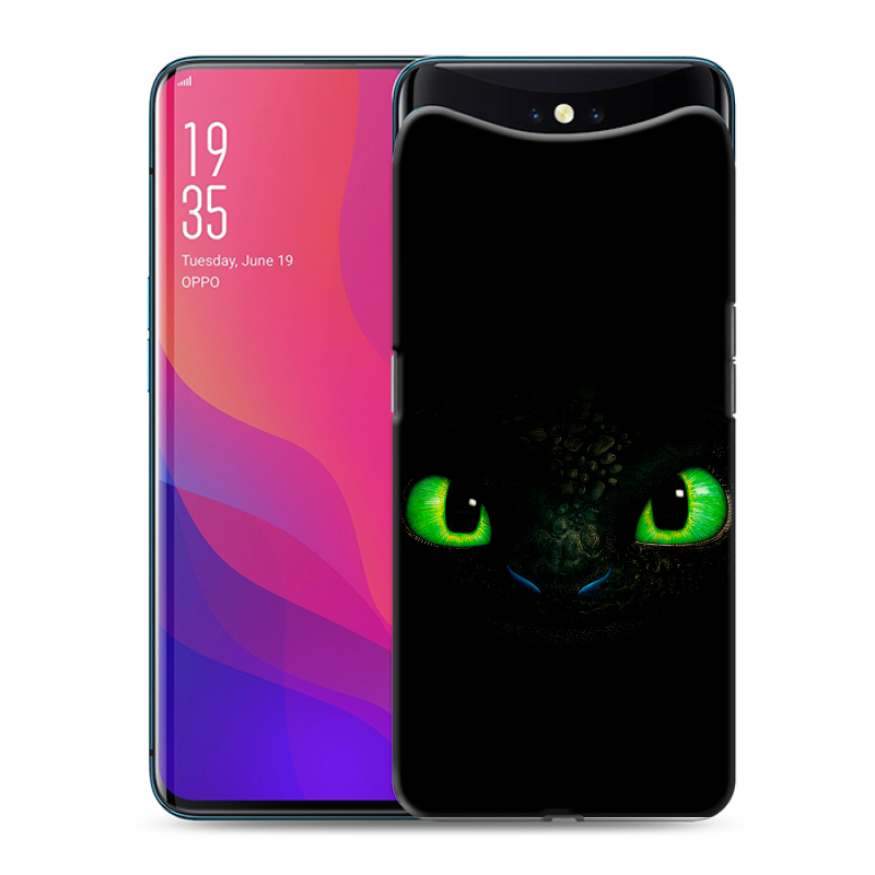 Пластиковый чехол на OPPO Find X с принтом Как приручить дракона Пластиковый чехол на OPPO Find X с принтом Как приручить дракона