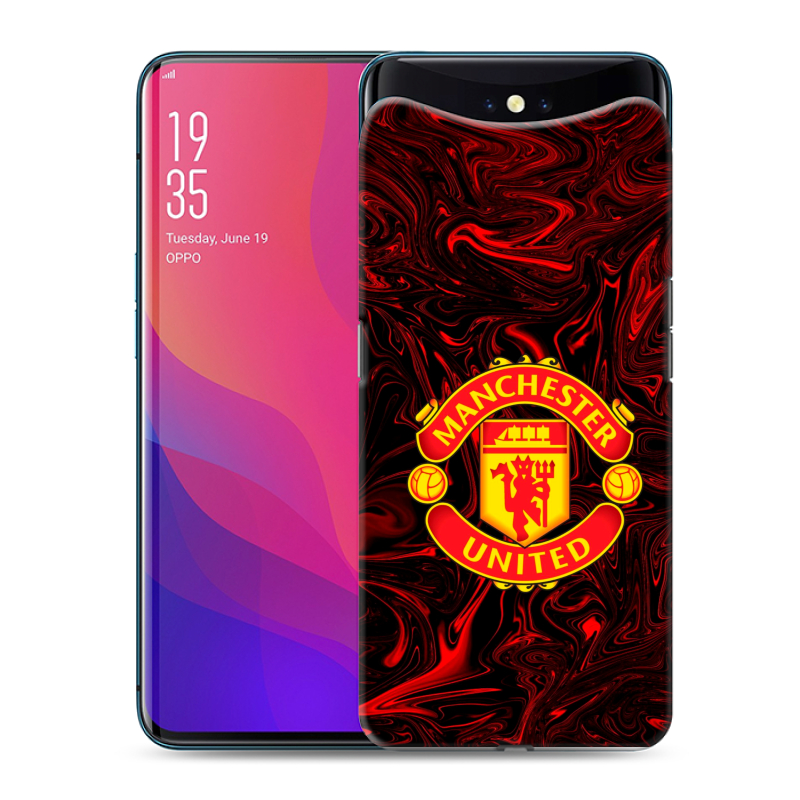 Пластиковый чехол на OPPO Find X с принтом Manchester United Пластиковый чехол на OPPO Find X с принтом Manchester United