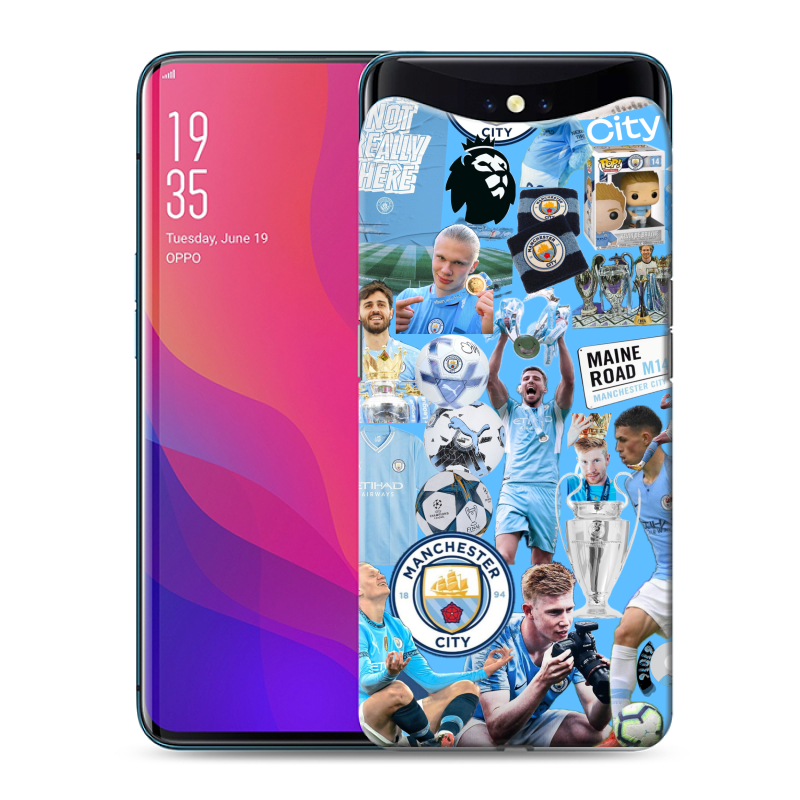 Силиконовый чехол на OPPO Find X с принтом Man City Манчестер Сити Силиконовый чехол на OPPO Find X с принтом Man City Манчестер Сити