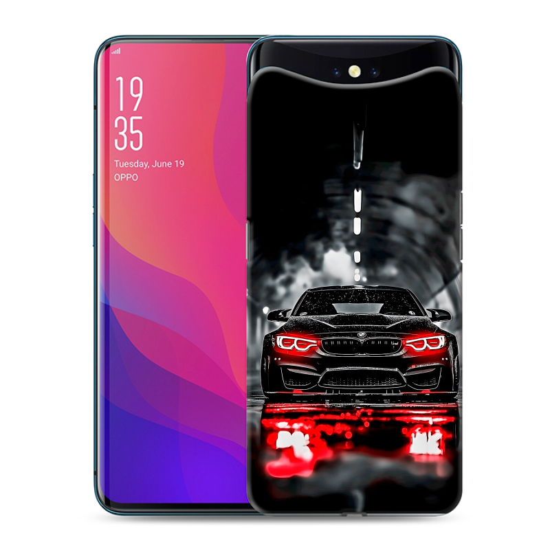 Силиконовый чехол на OPPO Find X с принтом BMW БМВ Силиконовый чехол на OPPO Find X с принтом BMW БМВ