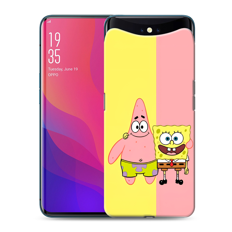 Силиконовый чехол на OPPO Find X с принтом Спанч боб Спанчбоб Силиконовый чехол на OPPO Find X с принтом Спанч боб Спанчбоб