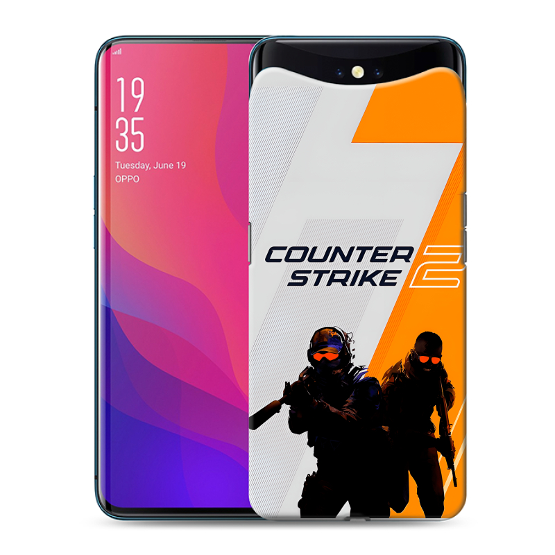 Пластиковый чехол на OPPO Find X с принтом Counter Strike Пластиковый чехол на OPPO Find X с принтом Counter Strike